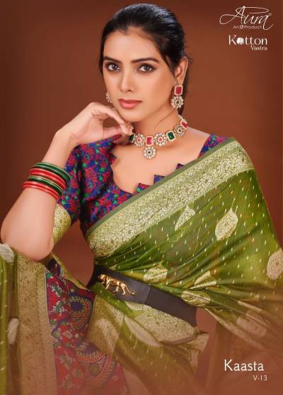Kaasta Vol 13 By Aura Weaving Partywear Saree Collection